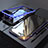 Custodia Lusso Alluminio Laterale Specchio 360 Gradi Cover M01 per Apple iPhone 7 Plus