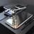 Custodia Lusso Alluminio Laterale Specchio 360 Gradi Cover M01 per Apple iPhone SE (2020) Argento