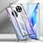 Custodia Lusso Alluminio Laterale Specchio 360 Gradi Cover M01 per Huawei Enjoy 20 Plus 5G