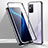Custodia Lusso Alluminio Laterale Specchio 360 Gradi Cover M01 per Huawei Honor X10 Max 5G