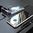 Custodia Lusso Alluminio Laterale Specchio 360 Gradi Cover M01 per Huawei Nova 3i Argento