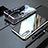 Custodia Lusso Alluminio Laterale Specchio 360 Gradi Cover M01 per Huawei P20 Argento