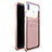 Custodia Lusso Alluminio Laterale Specchio 360 Gradi Cover M01 per Huawei P20 Lite Oro Rosa