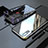 Custodia Lusso Alluminio Laterale Specchio 360 Gradi Cover M01 per Huawei P20 Nero
