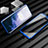 Custodia Lusso Alluminio Laterale Specchio 360 Gradi Cover M01 per OnePlus 7T Pro