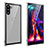 Custodia Lusso Alluminio Laterale Specchio 360 Gradi Cover M01 per Samsung Galaxy Note 10 5G Argento
