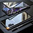 Custodia Lusso Alluminio Laterale Specchio 360 Gradi Cover M01 per Samsung Galaxy Note 10 Plus Nero