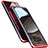 Custodia Lusso Alluminio Laterale Specchio 360 Gradi Cover M01 per Samsung Galaxy Note 8 Rosso