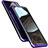 Custodia Lusso Alluminio Laterale Specchio 360 Gradi Cover M01 per Samsung Galaxy Note 8 Viola