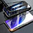 Custodia Lusso Alluminio Laterale Specchio 360 Gradi Cover M01 per Xiaomi Mi 9 Lite Nero