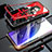 Custodia Lusso Alluminio Laterale Specchio 360 Gradi Cover M01 per Xiaomi Mi 9 Pro Rosso
