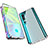 Custodia Lusso Alluminio Laterale Specchio 360 Gradi Cover M01 per Xiaomi Mi Note 10 Pro Argento