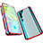 Custodia Lusso Alluminio Laterale Specchio 360 Gradi Cover M01 per Xiaomi Mi Note 10 Pro Rosso