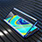 Custodia Lusso Alluminio Laterale Specchio 360 Gradi Cover M01 per Xiaomi Redmi Note 9 Blu