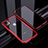 Custodia Lusso Alluminio Laterale Specchio 360 Gradi Cover M02 per Apple iPhone 11 Pro Rosso