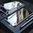 Custodia Lusso Alluminio Laterale Specchio 360 Gradi Cover M02 per Apple iPhone XR Nero