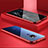 Custodia Lusso Alluminio Laterale Specchio 360 Gradi Cover M02 per Huawei Nova 5z Rosso