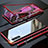 Custodia Lusso Alluminio Laterale Specchio 360 Gradi Cover M02 per Samsung Galaxy Note 10 5G Rosso