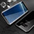 Custodia Lusso Alluminio Laterale Specchio 360 Gradi Cover M02 per Samsung Galaxy S8 Nero