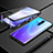 Custodia Lusso Alluminio Laterale Specchio 360 Gradi Cover M02 per Xiaomi Redmi K30 4G Nero