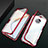 Custodia Lusso Alluminio Laterale Specchio 360 Gradi Cover M02 per Xiaomi Redmi K30 Pro 5G Rosso