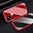 Custodia Lusso Alluminio Laterale Specchio 360 Gradi Cover M03 per Apple iPhone 11 Pro Rosso