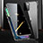 Custodia Lusso Alluminio Laterale Specchio 360 Gradi Cover M03 per Apple iPhone 13 Mini Nero