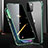 Custodia Lusso Alluminio Laterale Specchio 360 Gradi Cover M03 per Apple iPhone 13 Mini Verde