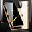 Custodia Lusso Alluminio Laterale Specchio 360 Gradi Cover M03 per Apple iPhone 14 Pro Max Oro