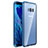 Custodia Lusso Alluminio Laterale Specchio 360 Gradi Cover M03 per Samsung Galaxy S8 Blu