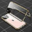 Custodia Lusso Alluminio Laterale Specchio 360 Gradi Cover M04 per Apple iPhone 14