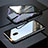 Custodia Lusso Alluminio Laterale Specchio 360 Gradi Cover M04 per Xiaomi Redmi 8A Nero