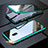 Custodia Lusso Alluminio Laterale Specchio 360 Gradi Cover M04 per Xiaomi Redmi 8A Verde