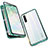 Custodia Lusso Alluminio Laterale Specchio 360 Gradi Cover M05 per Oppo F15