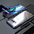 Custodia Lusso Alluminio Laterale Specchio 360 Gradi Cover M05 per Samsung Galaxy S8 Blu