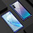 Custodia Lusso Alluminio Laterale Specchio 360 Gradi Cover M06 per Samsung Galaxy Note 10 5G Blu