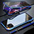 Custodia Lusso Alluminio Laterale Specchio 360 Gradi Cover M07 per Apple iPhone 11 Pro Max Blu