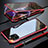 Custodia Lusso Alluminio Laterale Specchio 360 Gradi Cover M07 per Apple iPhone 11 Pro Rosso