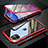 Custodia Lusso Alluminio Laterale Specchio 360 Gradi Cover M07 per Apple iPhone 11 Rosso