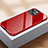 Custodia Lusso Alluminio Laterale Specchio 360 Gradi Cover M07 per Apple iPhone 13 Mini Rosso