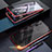 Custodia Lusso Alluminio Laterale Specchio 360 Gradi Cover M07 per Samsung Galaxy Note 10 5G Rosso