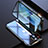Custodia Lusso Alluminio Laterale Specchio 360 Gradi Cover M08 per Apple iPhone 13 Mini Nero