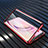 Custodia Lusso Alluminio Laterale Specchio 360 Gradi Cover M08 per Xiaomi Mi 10 Pro Rosso