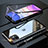 Custodia Lusso Alluminio Laterale Specchio 360 Gradi Cover M09 per Apple iPhone 11 Nero