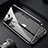Custodia Lusso Alluminio Laterale Specchio 360 Gradi Cover M09 per Apple iPhone 13 Pro Nero