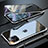Custodia Lusso Alluminio Laterale Specchio 360 Gradi Cover M10 per Apple iPhone 11 Pro Max Argento