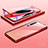 Custodia Lusso Alluminio Laterale Specchio 360 Gradi Cover M11 per Xiaomi Mi 10 Rosso