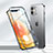 Custodia Lusso Alluminio Laterale Specchio 360 Gradi Cover N01 per Apple iPhone 12 Mini