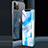 Custodia Lusso Alluminio Laterale Specchio 360 Gradi Cover N01 per Apple iPhone 12 Pro Max