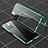 Custodia Lusso Alluminio Laterale Specchio 360 Gradi Cover P01 per Xiaomi Mi 11i 5G (2022) Verde